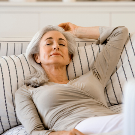 woman resting