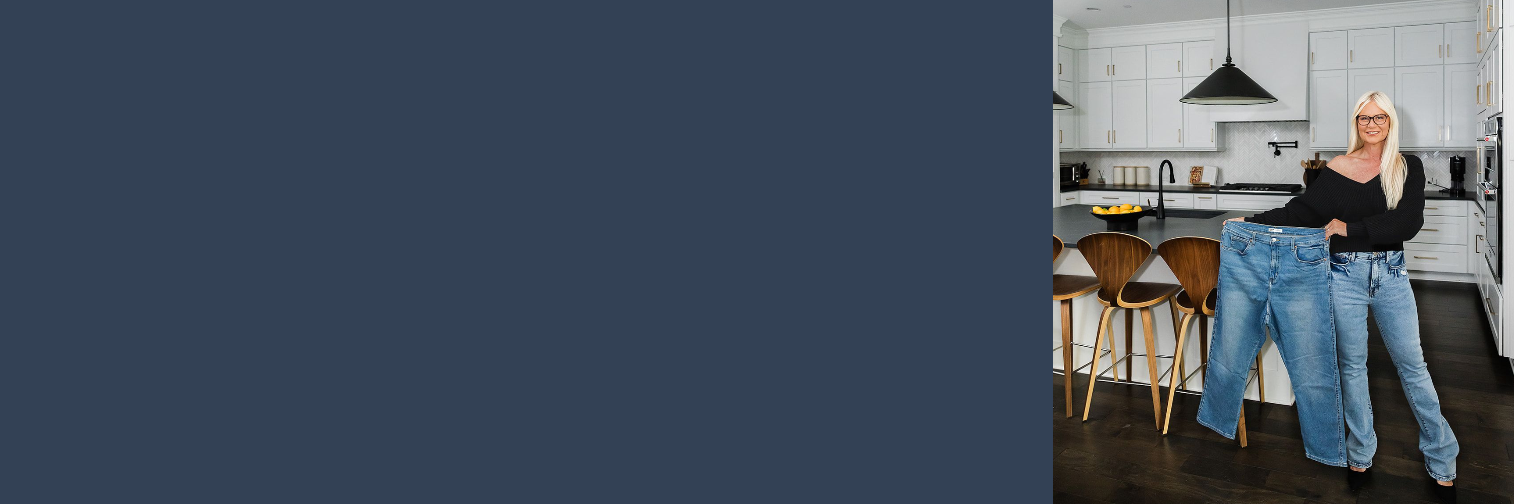 Corinne in the kitchen